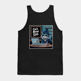 Hipster Cat's Meow Cool Tank Top